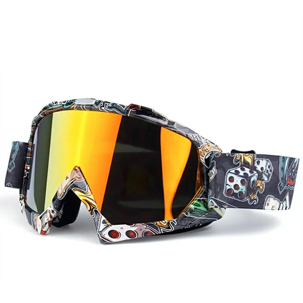 Nuevas gafas de Snowboard de esquí para prevenir el viento nieve móvil Dirt Bike gafas Motocross fuera de carretera lentes de Color Nuevas gafas de Snowboard de esquí para prevenir el viento nieve móvil Dirt Bike gafas Motocross fuera de carretera lentes de Color