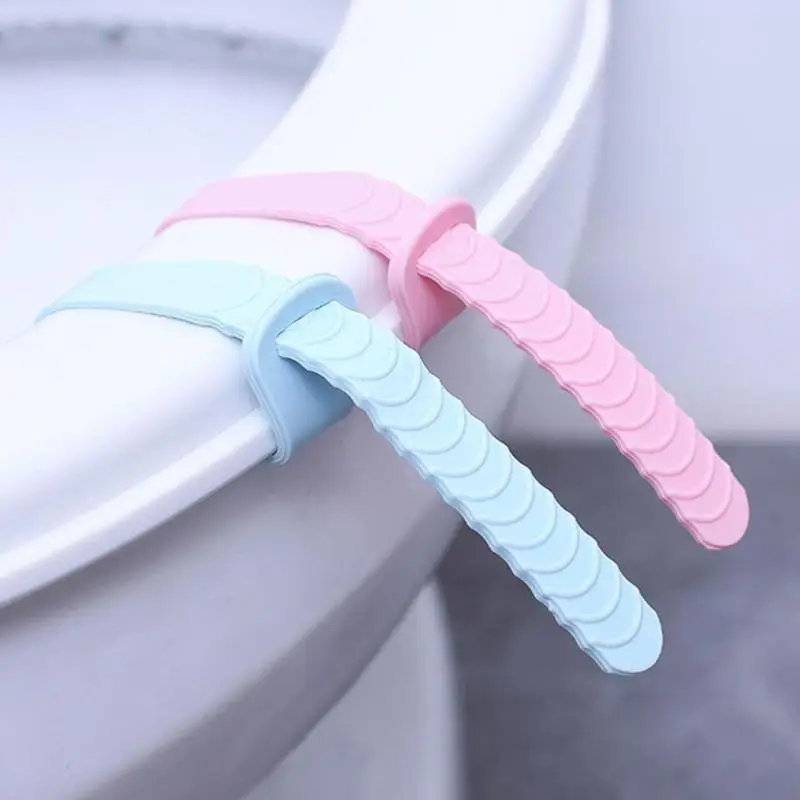 

Pink Blue Silicone Toilet Seat Lifters Closestool Sanitary Cover Lifting Device Home Bathroom Products Toilet Seat Cover Supplie