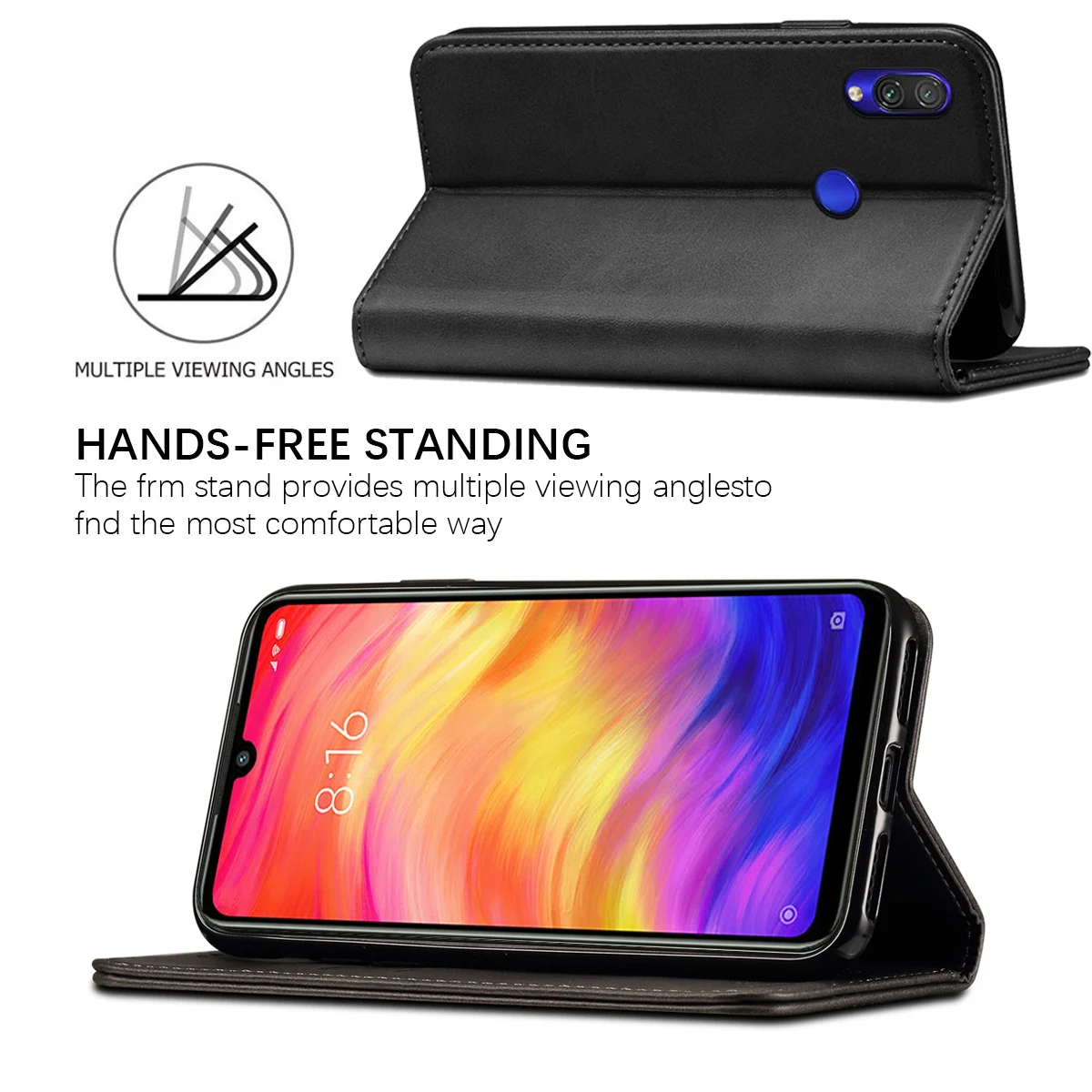 Для Xiao mi Red Note 7 флип чехол для телефона с держателем карт Xiaomi x 3/Red 6 Pro из