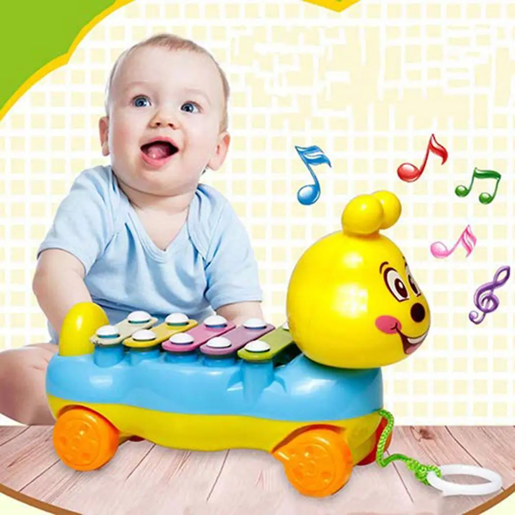 Детские музыкальные игрушки для обучения, Музыкальный Микрофон, отличный подарок для детей на день рождения, микрофон с цветным светильник