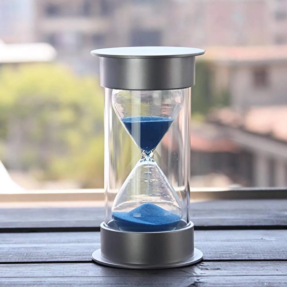 60 Minutes Hourglass,Modern Sand Timer With Sand For Mantel Office Desk Coffee Table Book Shelf Curio Cabinet Or End Table Chr