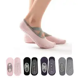 2019 новые женские носки Весна и лето носки-тапочки с ручкой для женщин нескользящий носок для танцев дома дропшиппинг поддержка