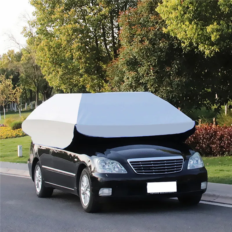 

Multifunction Car Roof Cover Umbrella Sunshade Dustproof Tent Full Automatic Foldable Fishing Cover Or Triangle Support Stands
