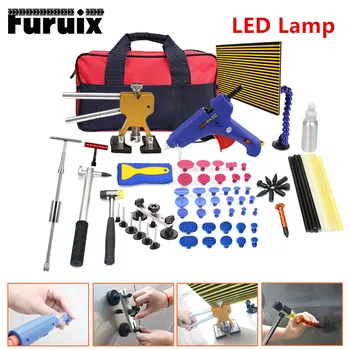 

FURUIX PDR Tools Full Paintless Dent Repair Puller Lifter reverse hammer Set Line Board Hail Removal Kit