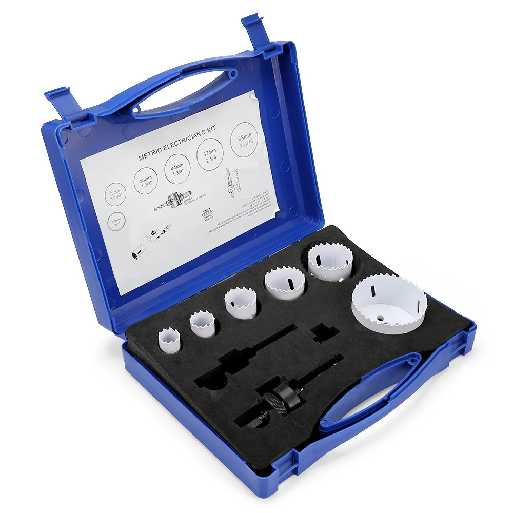

M42 Bimetal Hole Saw Set Metal Cutting Tool For Opening Holes In Plastic, Wood, Fire Pipes, Tees, Stainless Steel Pipes
