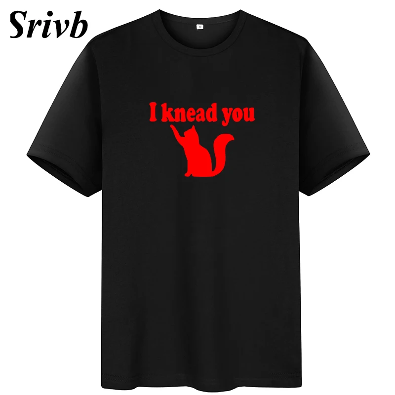 Женская хлопковая Футболка с круглым вырезом Srivb I Knead You Повседневная футболка