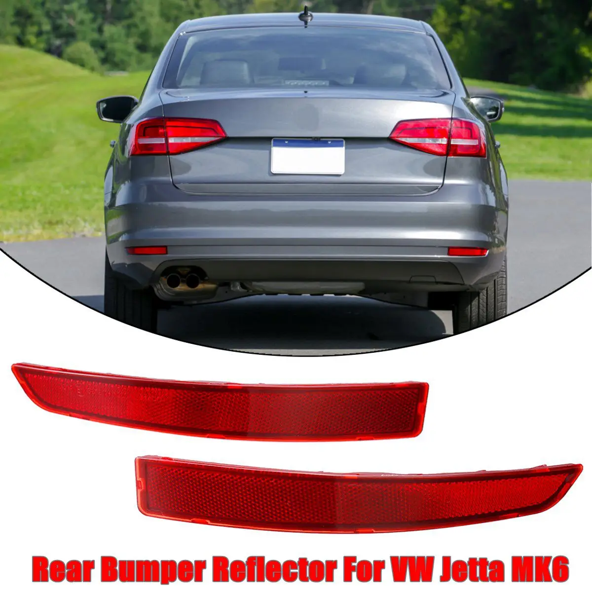 Rear Tail Bumper Corner Side Reflector Decorative False Light Lamp For