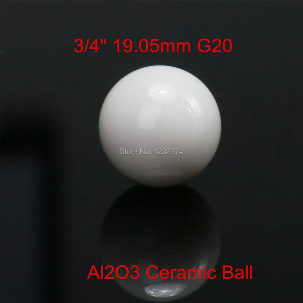 

3/4" 19.05mm G20 Alumina Oxide Ceramic Ball Al2O3 200PCS Used for Pump/Valve/Flow-Meter/etc. 19.05mm Ceramic Ball
