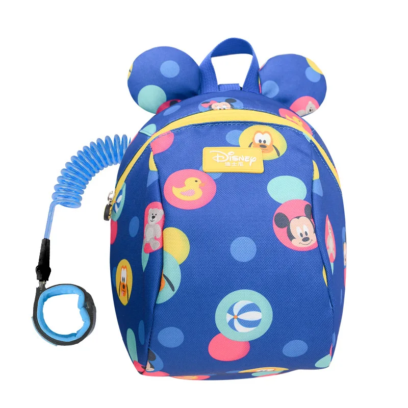 Disney мультфильм 2In1 малыша анти потерянный рюкзак 1,2 м/1,8 м Antilost соединитель на запястье Дети Детская безопасность поводок поводки сумка