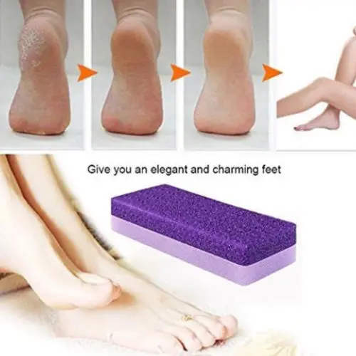 

Foot Care Exfoliator Pedicure Tool Pumice Stone Foot Care Scrub Dead Hard Skin Remover Cleaner Purple Color