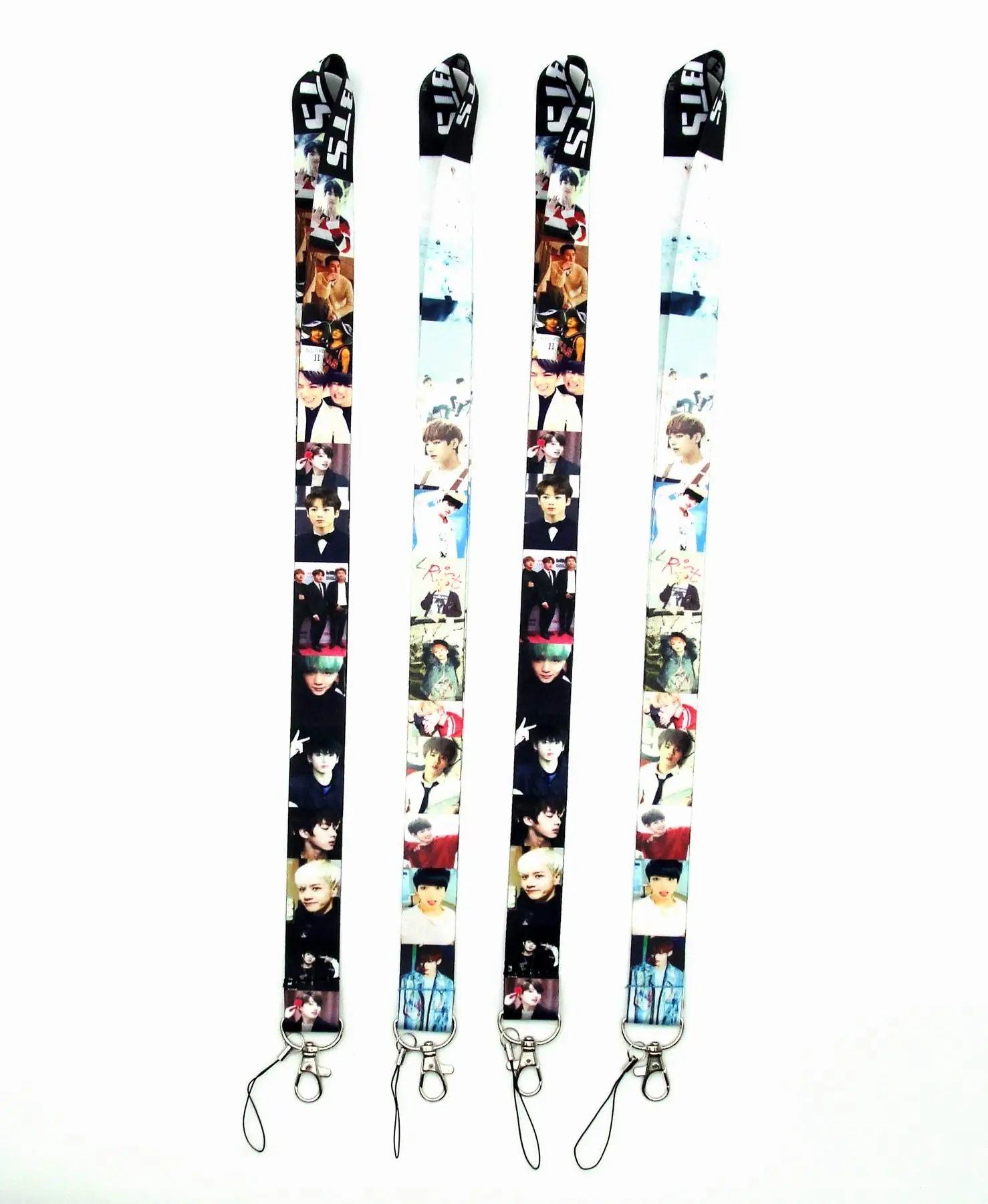 50 PCS Bts Lanyard id badge holder keychain straps for mobile phone