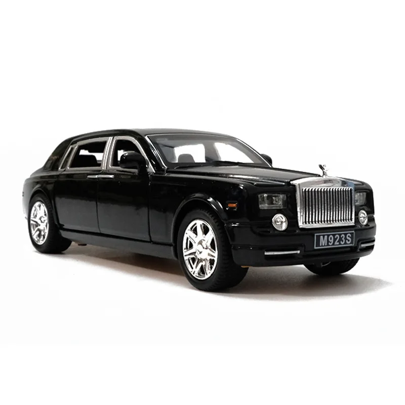 1/24 металлический автомобиль RollRoyce Phantom Cohes литой под давлением сплав автомобильный светильник звук отличная игрушка-Имитация для детской коллекции Hot-Wheel