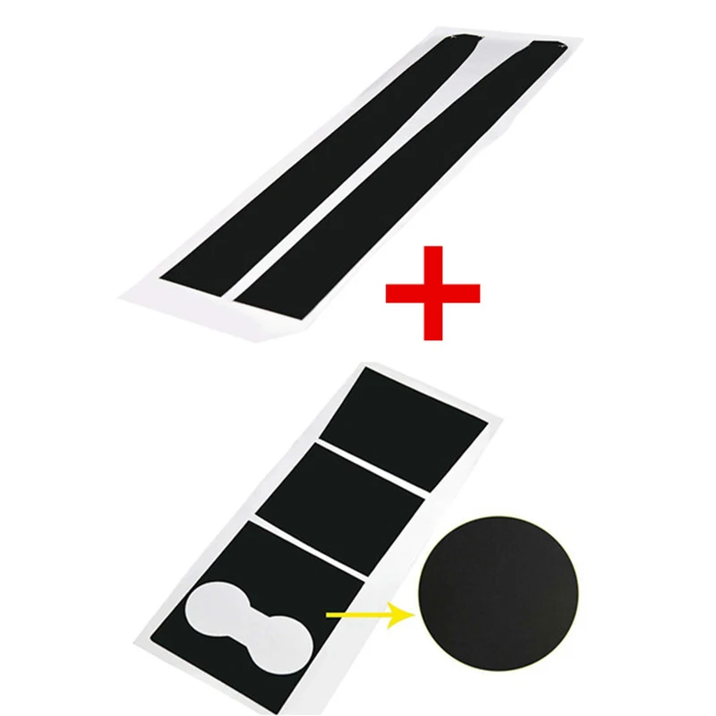  *For Tesla Model 3 Matte Black Car Center Console Dashboard Vinyl Wrap Stickers*