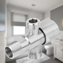 G1/" Нержавеющая сталь угол клапан Ванная комната Кухня кран водозапорный кран 1 вход 2 Выход Высокое качество