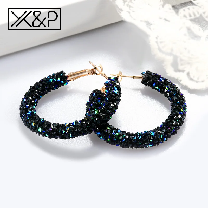 Женские винтажные большие серьги X &amp P в Корейском стиле модные висячие