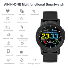 Спортивный шагомер 1.3In ips полный круговой экран фитнес-трекер Шагомер IP67 весь день пульсометр отслеживание активности шаг счетчик