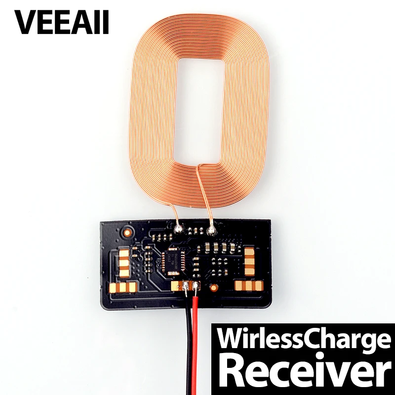 Беспроводное зарядное устройство VEEAII QI приемник DIY для huawei pro 20 5V1A универсальное
