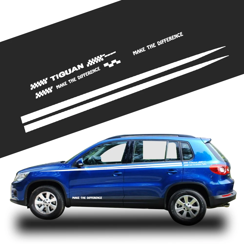 Автомобильные аксессуары наклейка на автомобиль для VW Volkswagen Tiguan боковая кузов