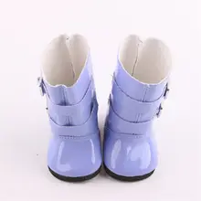 Модные кукольные ботинки из искусственной кожи, короткие ботинки с пряжками, обувь для кукольной одежды