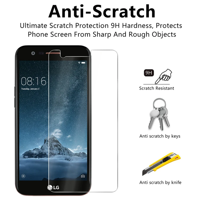 Закаленное стекло для LG K11 Plus K20 V закаленное X Power 2 Защита экрана Lg K10 2017 K30 G5