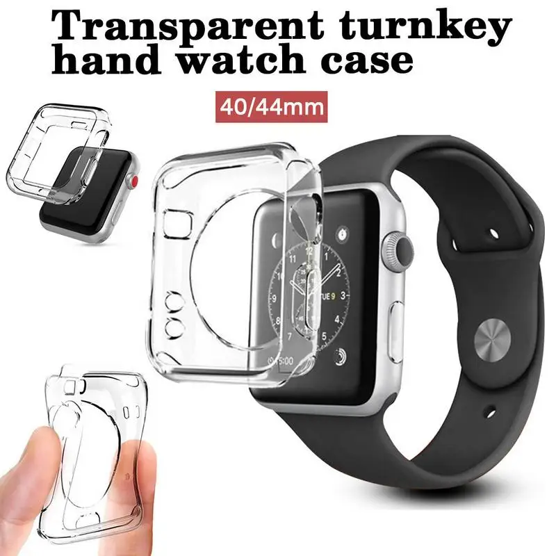 

Transparent soft rubber watch case For Apple Watch 4 generation TPU transparent package watch shell 40mm/44mm