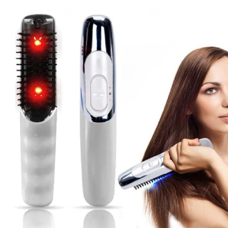 

Drop Ship 2019 Electric Infrared Massage Comb Laser Antistatic Anti-Hair Loss Scalp Massage Comb Hair Growth Treatment Brush