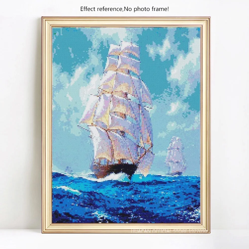 sailboat diamond painting