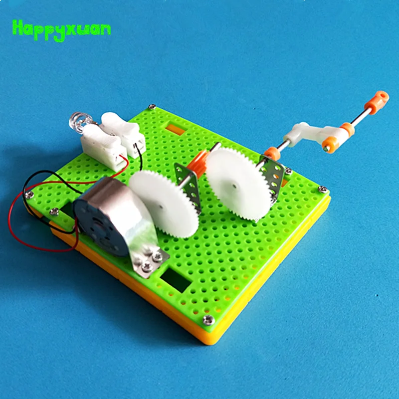 Happyxuan DIY ручной генератор собрать Пластик модель физики набор юного ученого