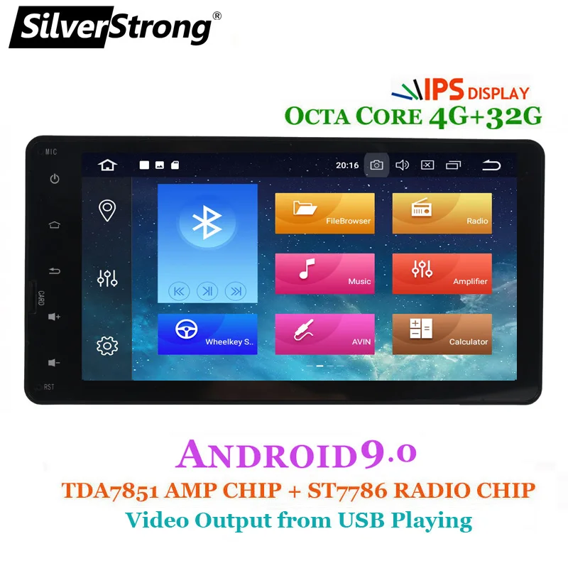 SilverStrong 7''OctaCore ram 4G ROM32G Android9.0 автомобильный DVD gps плеер Navi для Mitsubishi Outlander ASX- full toucreen