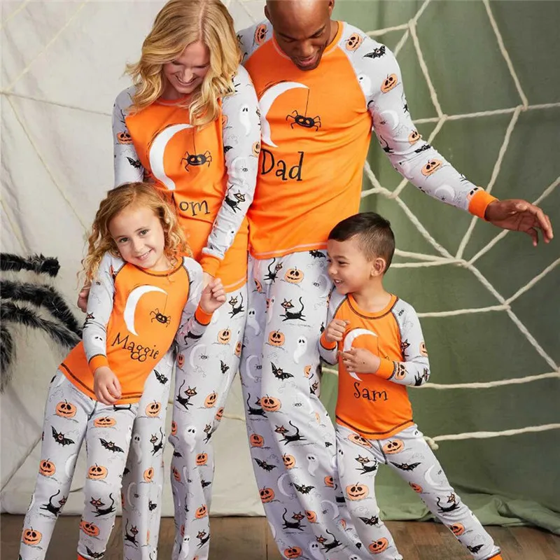 Halloween Pajamas Set Family Matching Clothes Printed Halloween Family