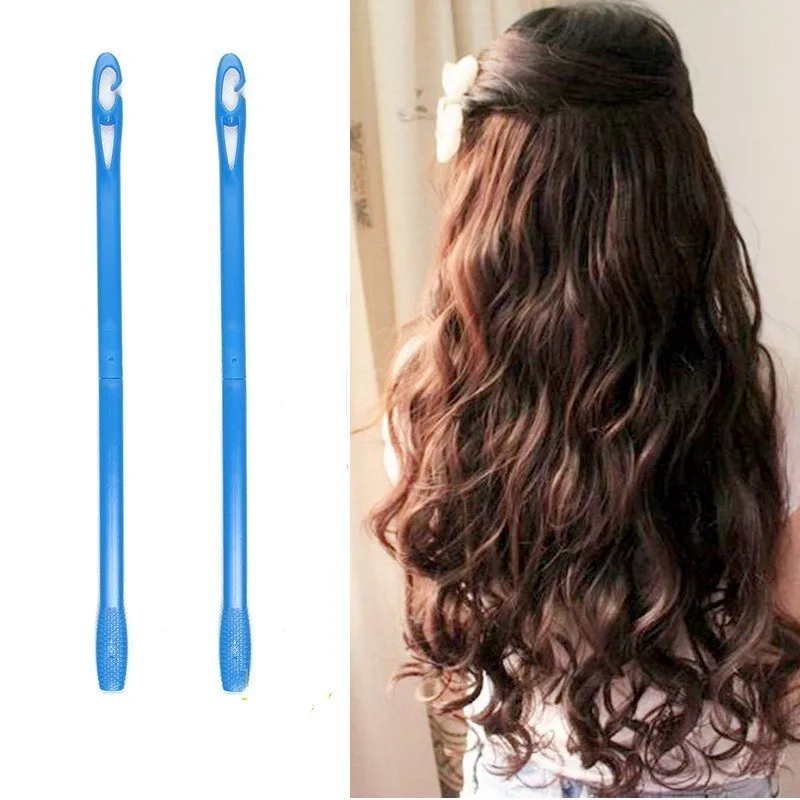 

Plastic Long Diameter Magic Hair Curler Magic Hair Roller Spiral Curls Easy DIY At Home Natural Way Hair Roller spiral curls