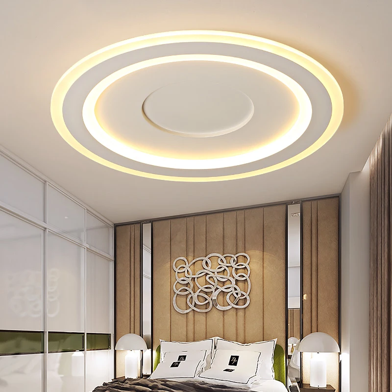 

Ultra-thin White LED Modern Ceiling Lights Acrylic Ceiling Lamp Dining Room Foyer Bedroom lamparas de techo avize led lamp