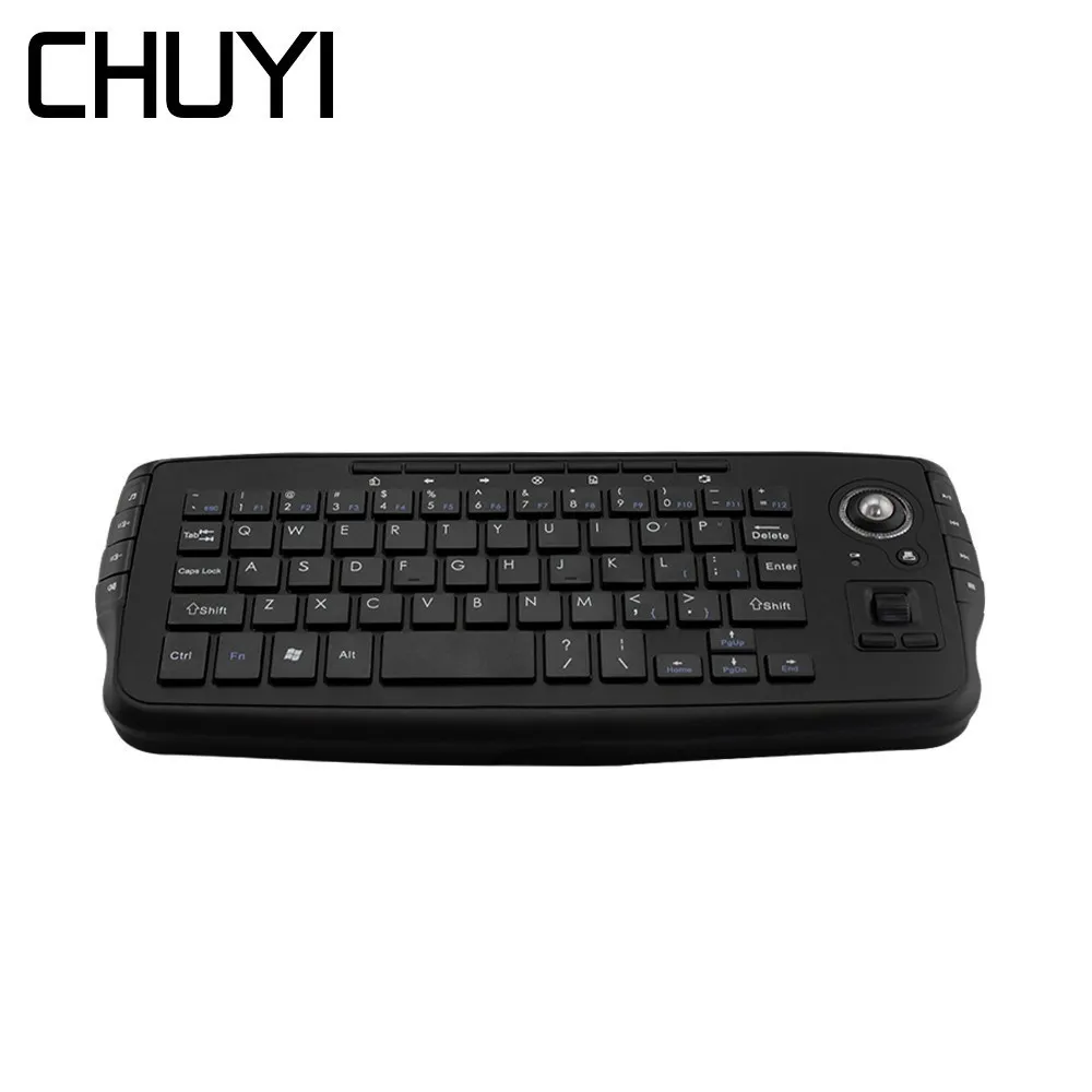 

CHUYI 2.4G Wireless Mini Keyboard Trackball Handheld Gaming Keypads Air Mouse For Android Smart TV Box PC Laptop