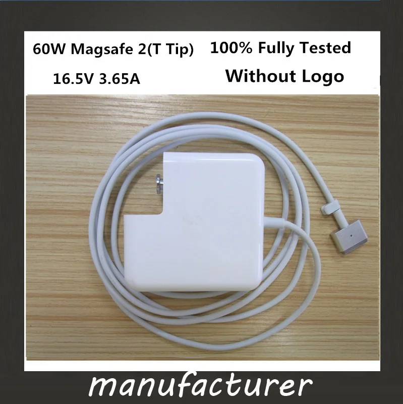 

BINFUL macsafe 2 60W 16.5V 3.65A T tip Laptop power adapter charger for apple Macbook pro 13" A1435 A1465 A1425 A1502 Chargers