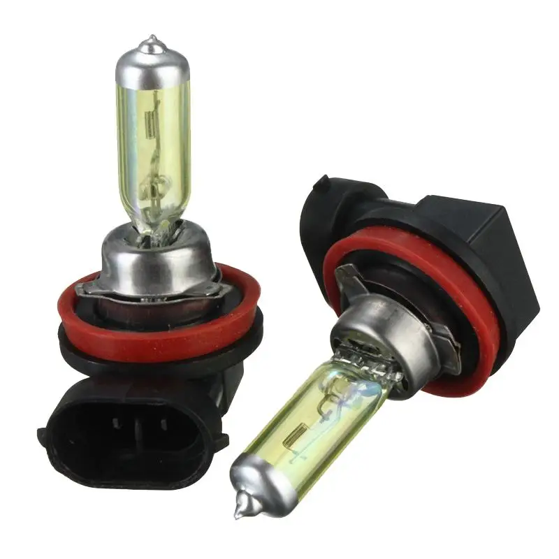 

2x H11 12V 55W 3000k Golden Yellow Xenon HID Halogen Light Fog Lamp Bulb Headlight