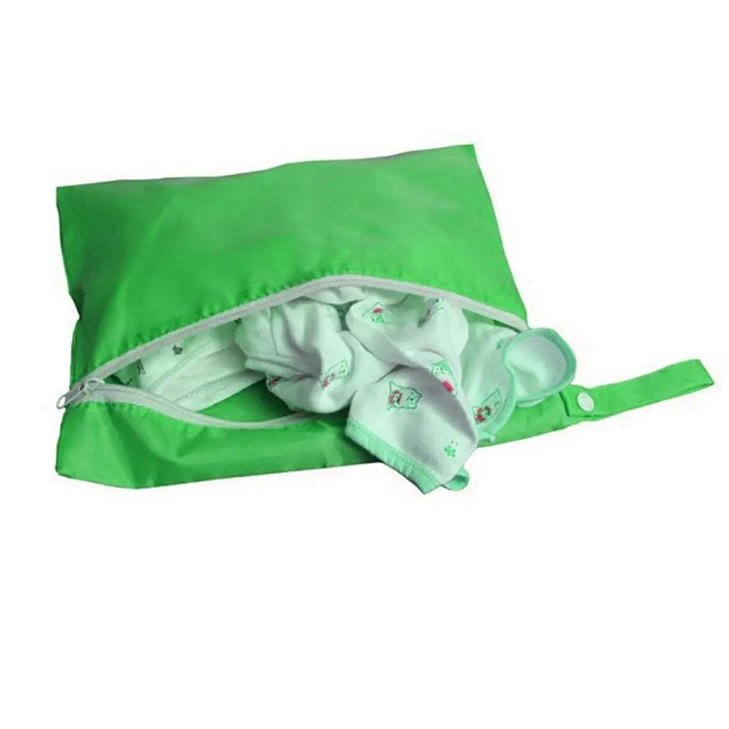 Детские Многоразовые глубокий водонепроницаемый подгузник моющийся сплошной желтый, фиолетовый, зеленый, синий на молнии пеленки мешок