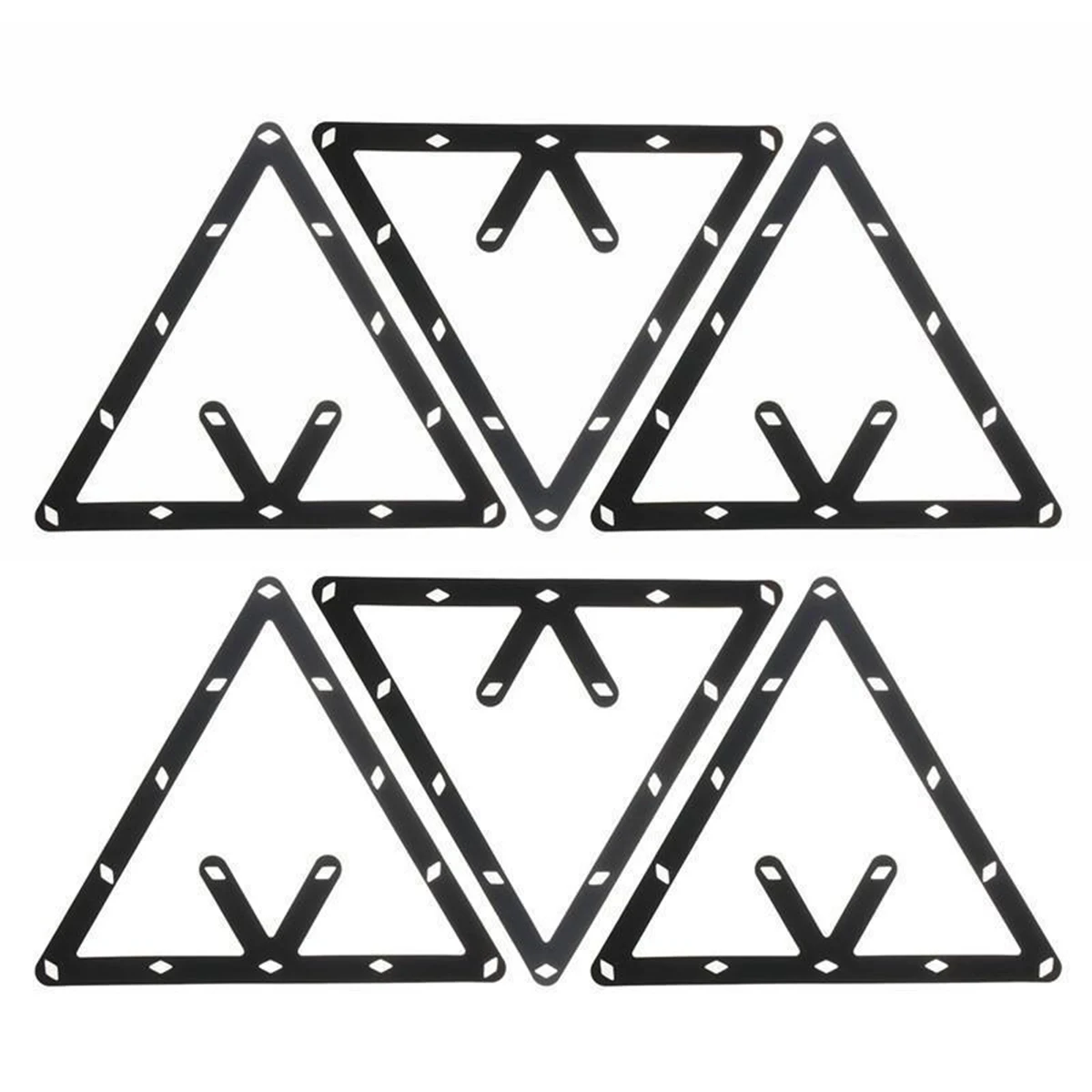 Mayitr 6 Pcs الثلاثي ماجيك الكرة رف المواقع البلياردو جديلة التبعي الأسود الرياضة الترفيه