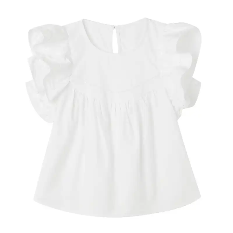 camisa para niña blanca