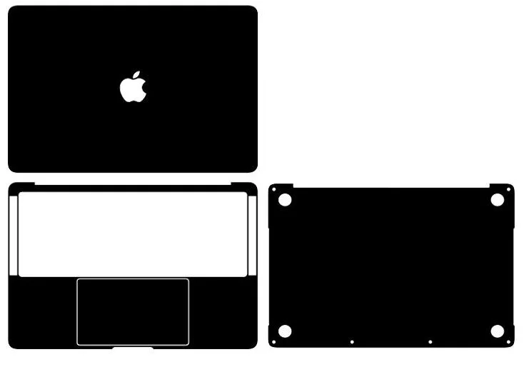 

Laptop Carbon fiber Vinyl Skin Sticker Cover For Apple Macbook PRO 13 TOUCH BAR A1706 A1708 A1989 A2159