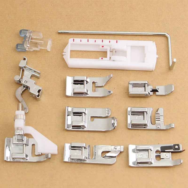 11 шт./компл. защелкивающаяся крышка прижимных лапок для низким ножным приводом для Husqvarna швейная машина Запчасти электрическая швейная машина инструмент