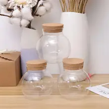 3 шт 500 мл прозрачные стеклянные чайные банки с деревянной крышкой банки для конфет емкости для хранения Герметичные банки бутылки контейнеры для пищевых зерен