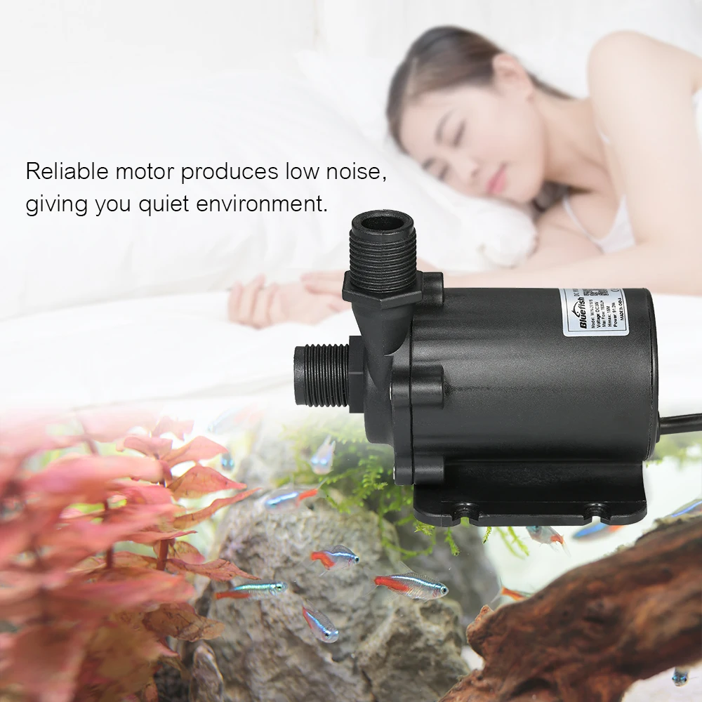 

Brushless Water Pump with External Controller Waterproof Submersible Pump for Aquarium Fish Tank Tabletop Fountain Pond