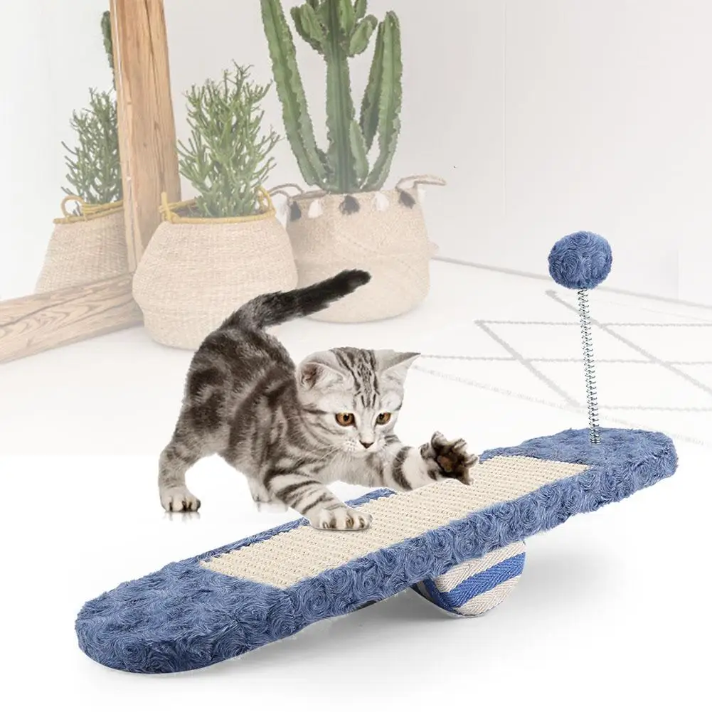 Сизаль полиэфирное волокно кошка скретч доска Seesaw Pet кошка игрушка для шлифовки лап для удовольствия