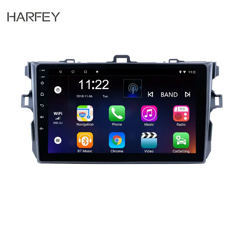 Harfey 2 DIN Android 9 0 для Toyota Corolla 2006 2007 2008 2009 2012 Автомобильный gps мультимедийный плеер с 3g