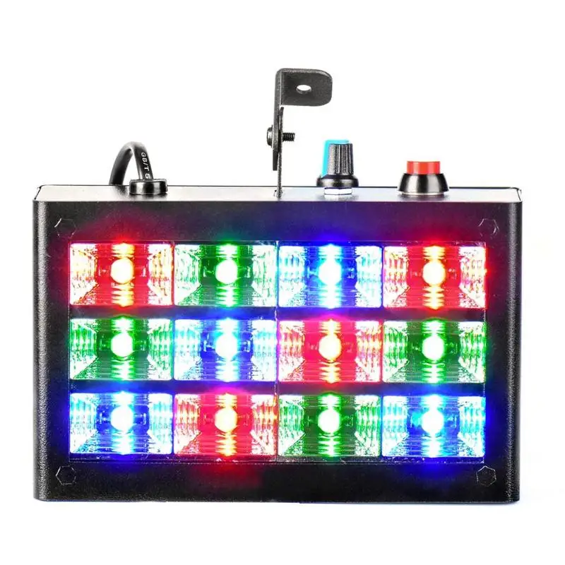 

LED Full Color Strobe Light Lamp Disco DJ KTV Bar Club Party Stage Lighting Flash Night Lights US/EU/UK/AU Plug Colorful Light