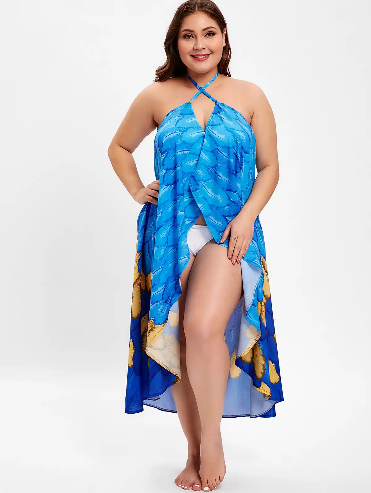 halter neck beach cover up