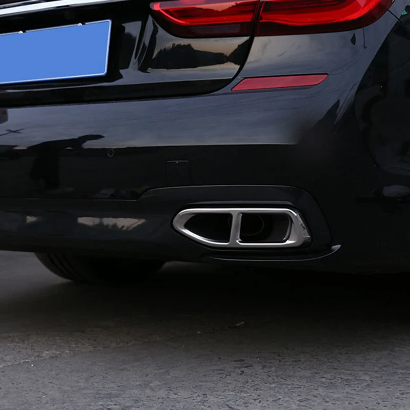 2 шт. накладка на выхлопную крышку для BMW 7 серии G11 G12 730 740 750li 2016 18 M модель
