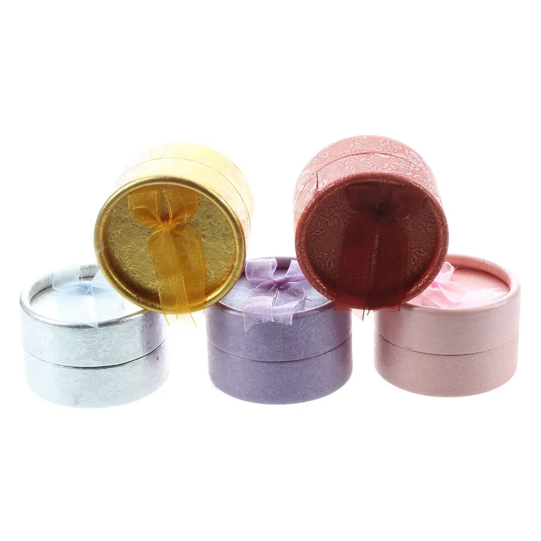 5pcs Cardboard Round Jewelry Ring Necklace Earring Gift Package Case Box Display | Украшения и аксессуары