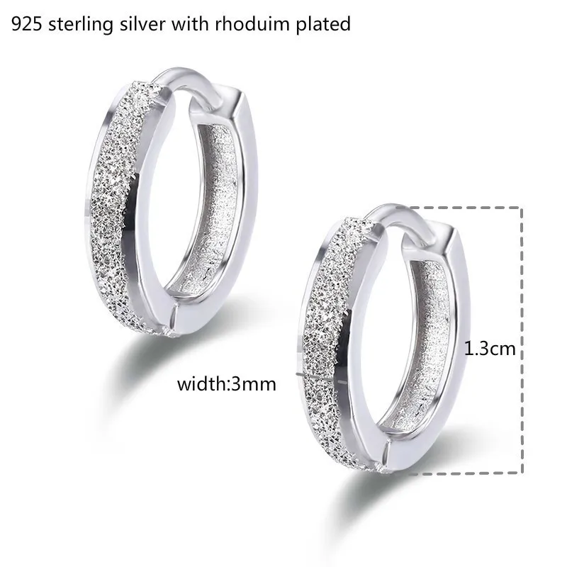 Серьги кольца женские из серебра 925 пробы с блестками|Серьги-кольца| |