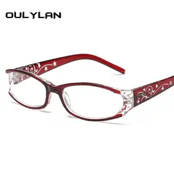 Oulylan небольшие овальные очки для чтения Для женщин Ретро Имитация Алмазный дальнозоркостью Для женщин Сверхлегкий анти усталость очки + 3,5
